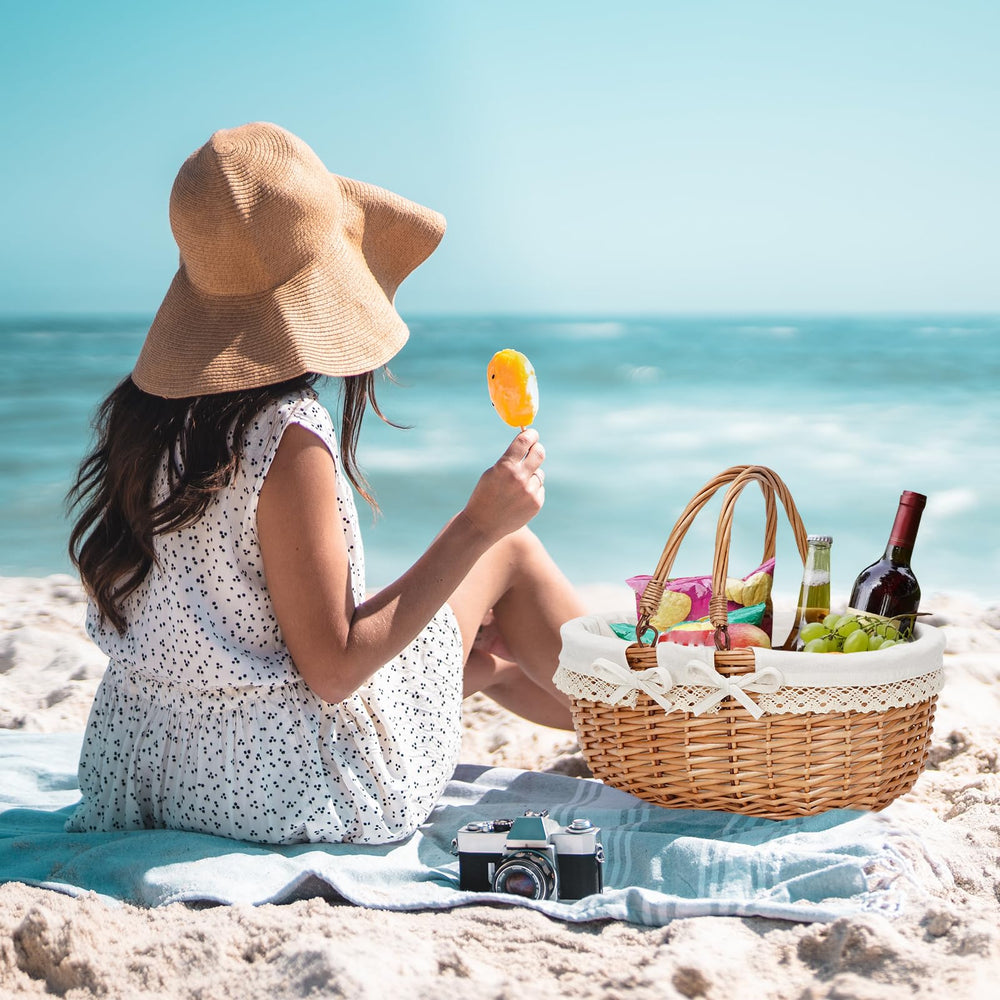 Good GAIN basket in use at a picnic showing organized transport of food