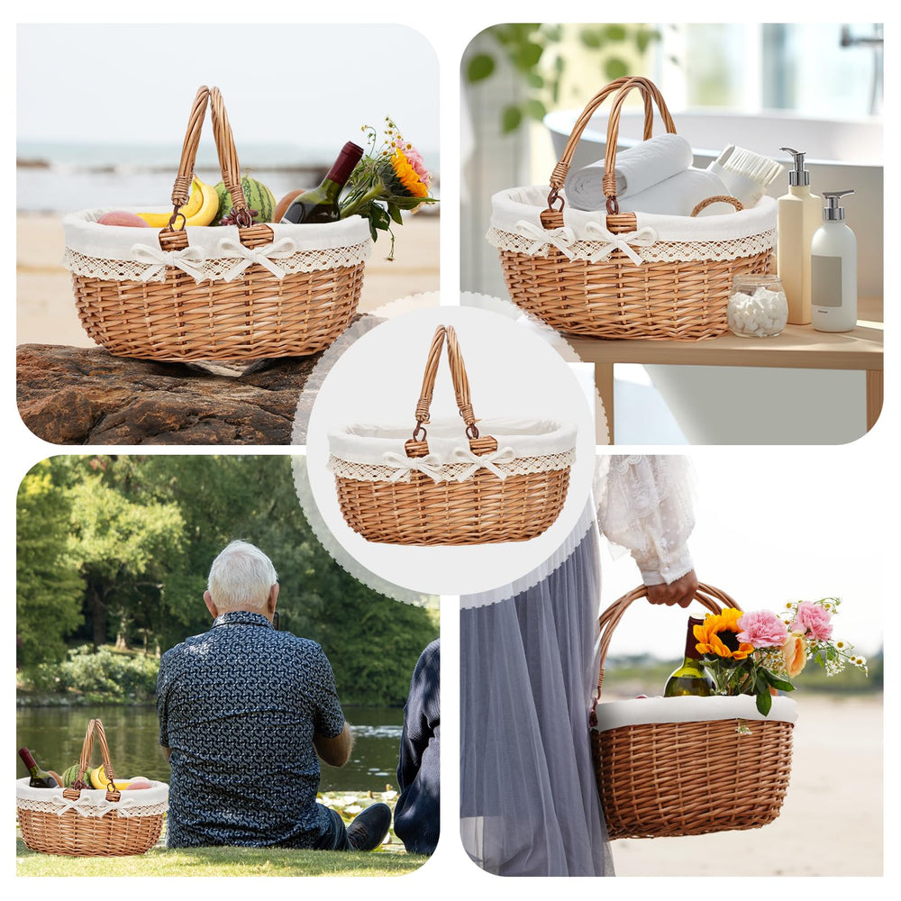 Good GAIN styled in kitchen as decor and storage adding rustic charm
