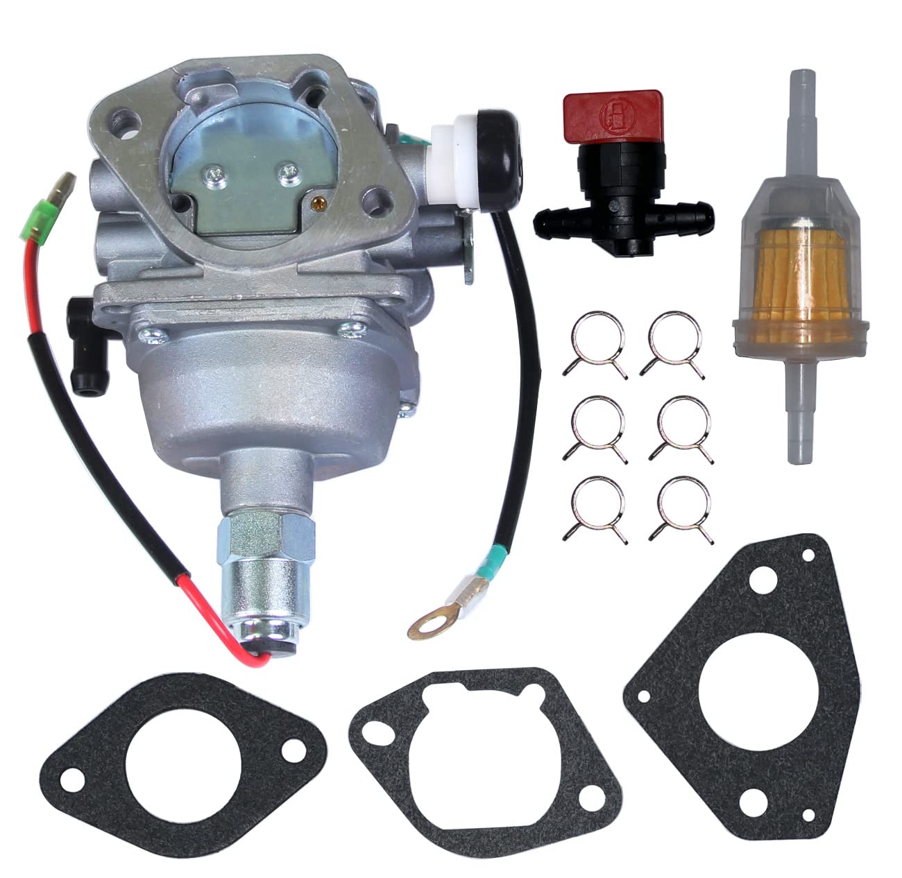 goodbest carburetor front view showing mounting points and ports, for accurate replacement
