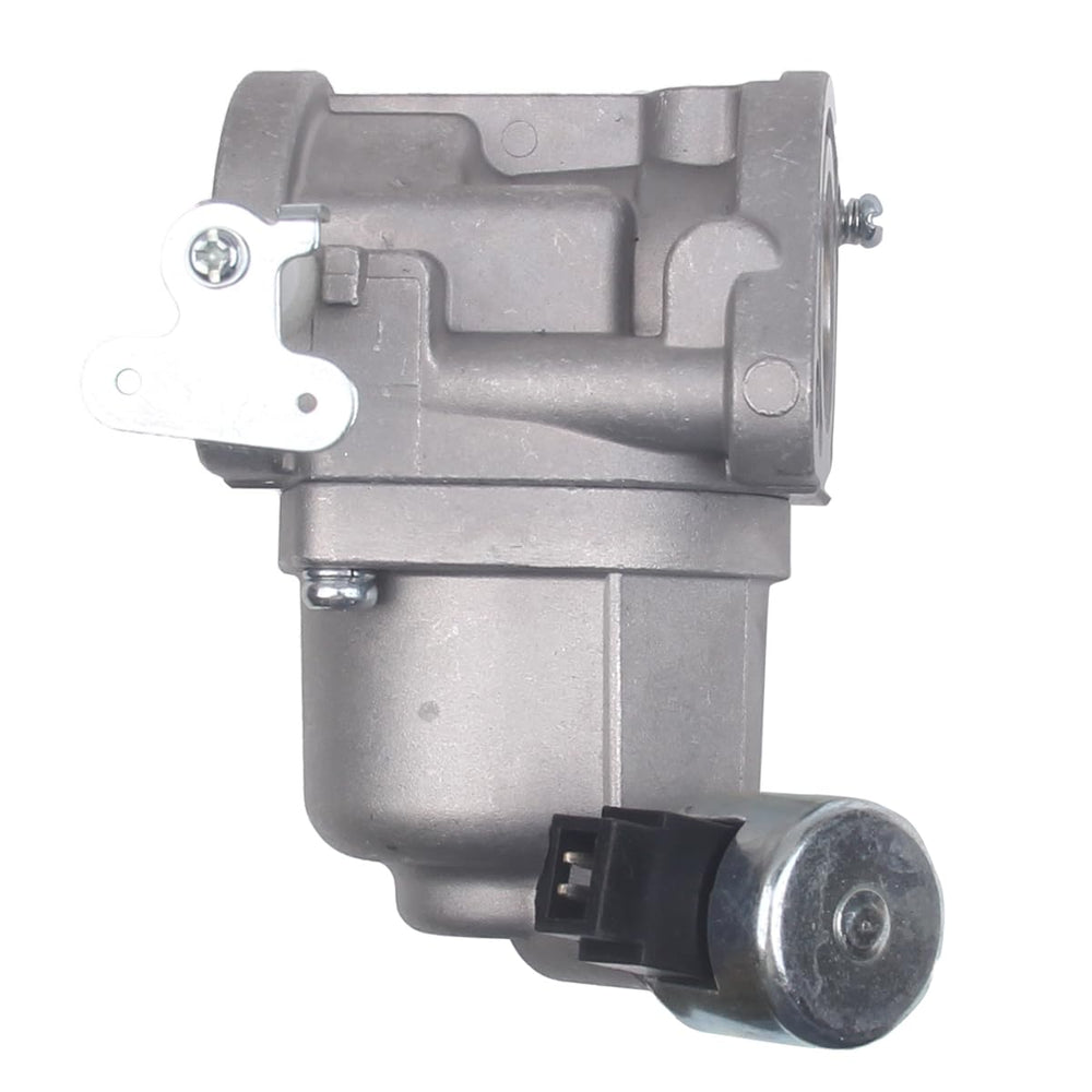 goodbest carburetor beside a ruler and label showing size and compatible John Deere models