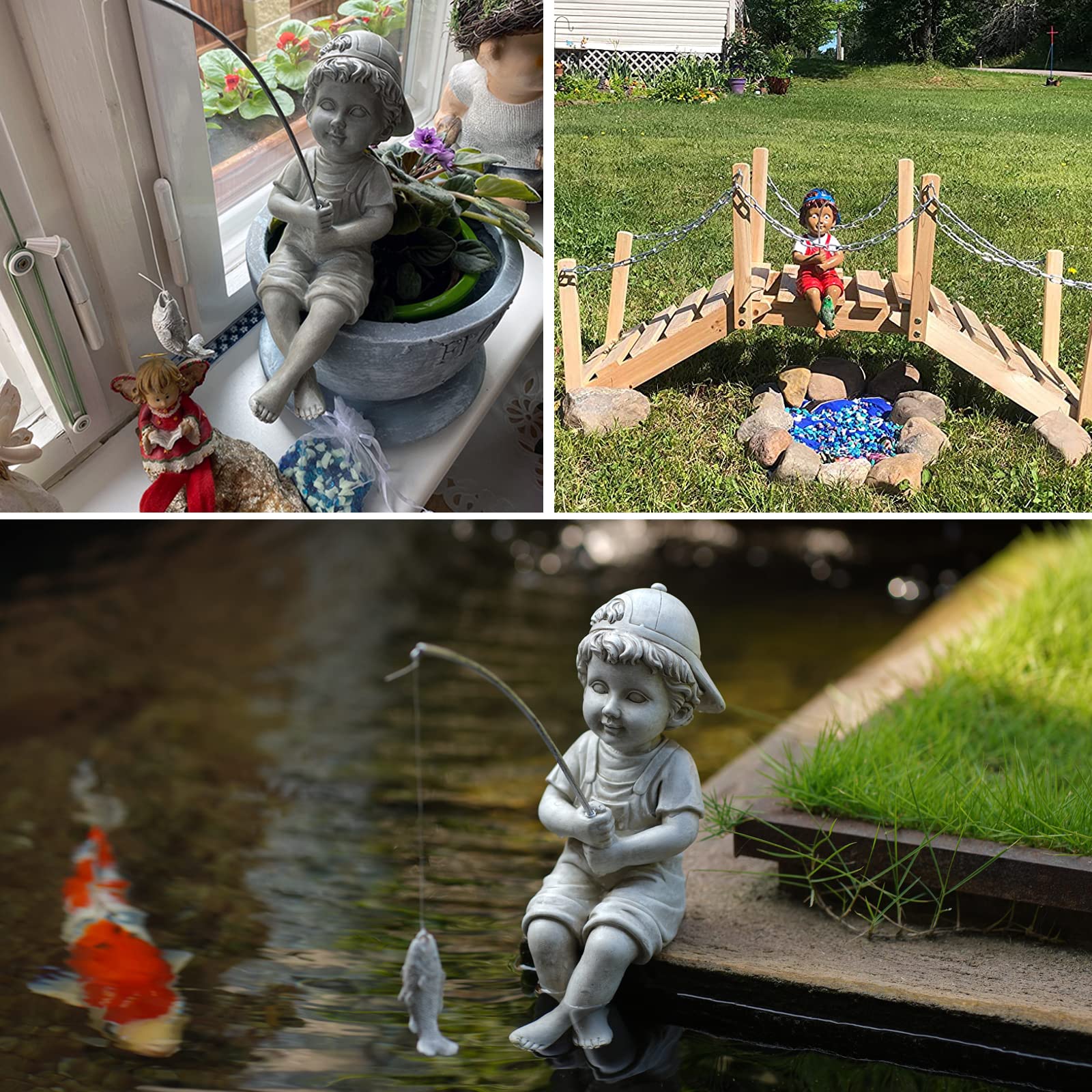 Goodeco Fisherboy held in hand showing scale and easy placement benefit