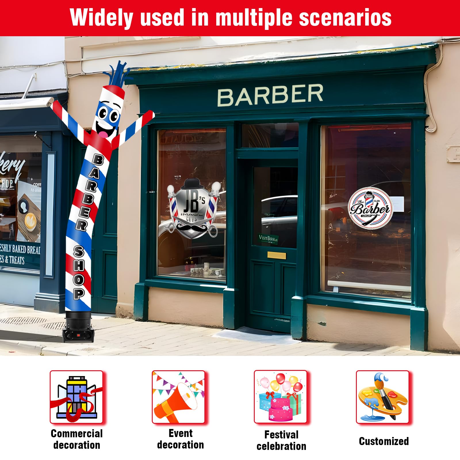 GOODENY inflatable dancing guy at event creating motion and drawing crowd attention