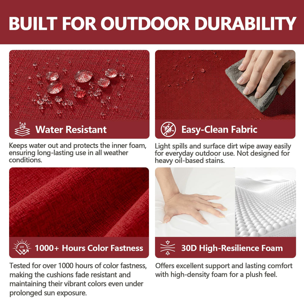 Goodgoods back cushion detail showing concealed zipper and ergonomic handle for easy care
