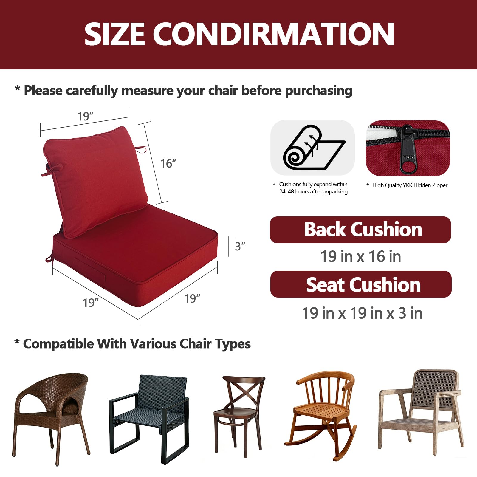 Goodgoods close-up of seat foam core displaying 30D resilience and long-lasting support