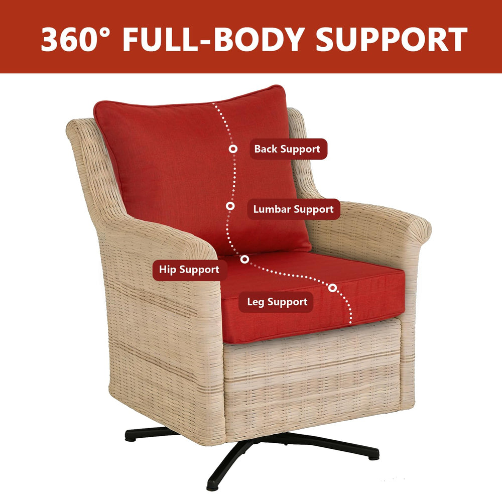 Goodgoods seat cushion on patio sofa illustrating comfortable, supported outdoor seating