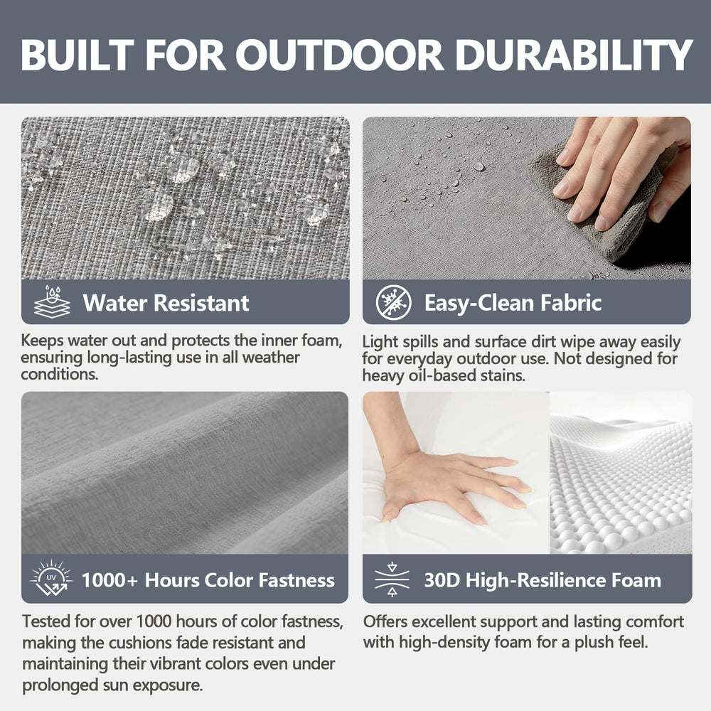 Goodgoods seat cushion side profile shows 5.5-inch foam support benefit
