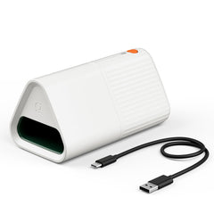 Goodnature front view showing compact housing and lure entry, safe indoor protection