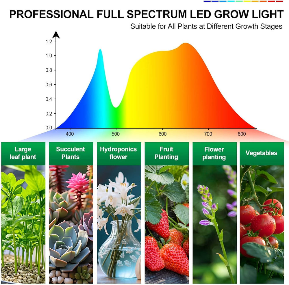 GooingTop lamp beside potted plant showing compact size and coverage
