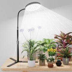 GooingTop front view of full grow light showing stable base and lamp head benefits plant coverage