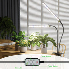 GooingTop in use on windowsill with pots demonstrating targeted plant lighting