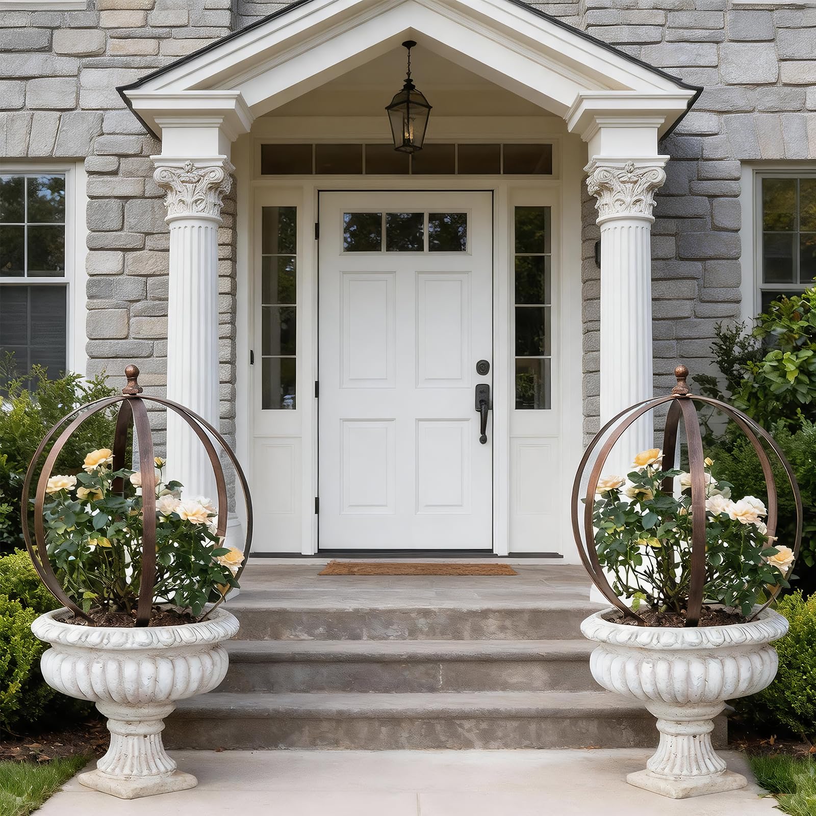 Goooxim front view of two obelisks showing durable support and elegant look