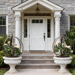 Goooxim front view of two obelisks showing durable support and elegant look