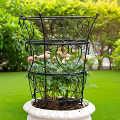 Goooxim front view heart-shaped trellis showing elegant support and visibility