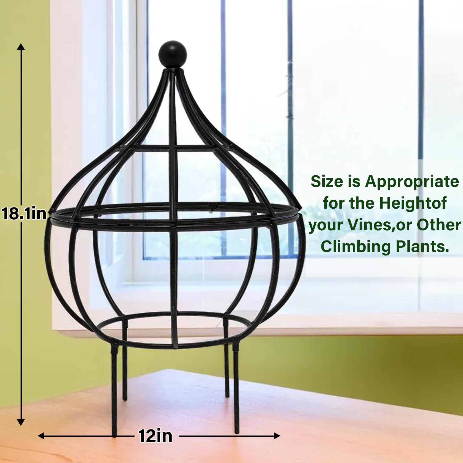 Goooxim trellis in pot with climbing plant showing space-saving support