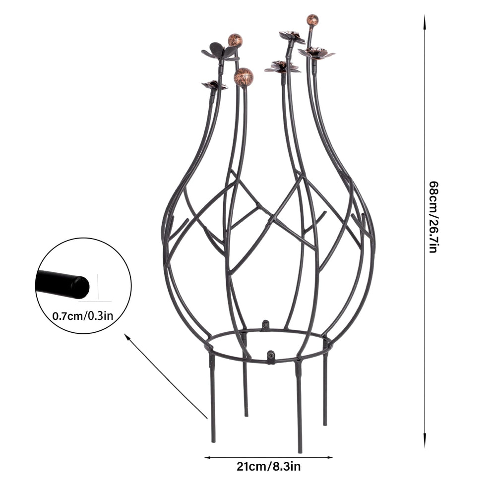 GOOOXIM branch-pattern detail highlighting durable metal and natural look