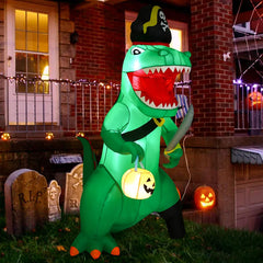 GOOSH close-up of pumpkin detail on dinosaur highlighting festive craftsmanship