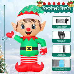 GOOSH elf set on lawn showing easy outdoor placement and festive charm