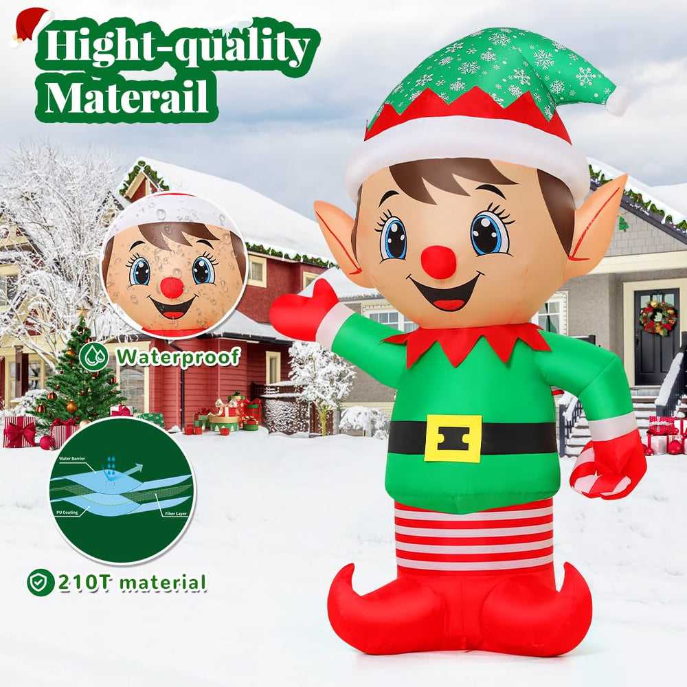 GOOSH elf glowing at night with LEDs for visible evening decorations