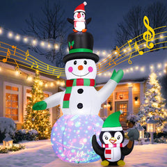 GOOSH front view inflated display showing holiday presence and visibility
