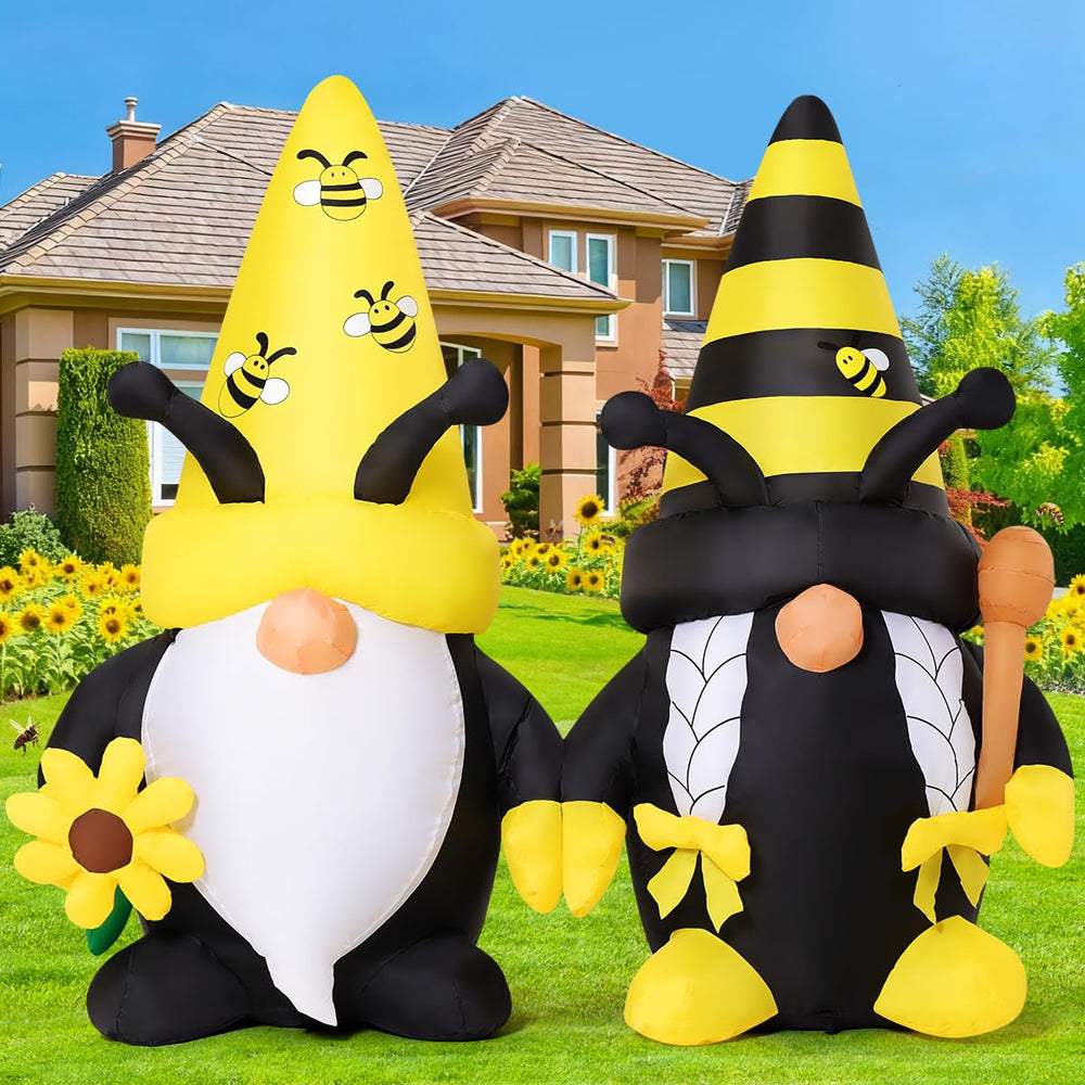 GOOSH front view of 6 ft gnome showing cheerful design and strong curb appeal