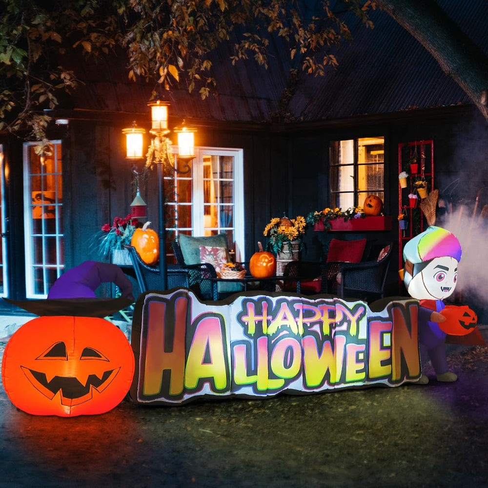 GOOSH illuminated inflatable at night showcasing LED lights and visibility