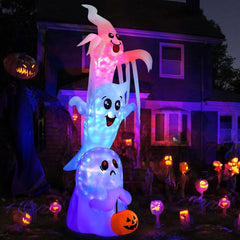 GOOSH inflatable illuminated by built-in LEDs at night for bright visibility