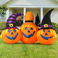 GOOSH pumpkin combo displayed on a front yard creating festive family-friendly atmosphere