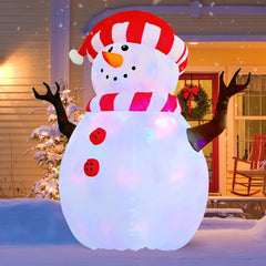 GOOSH rotating light detail inside snowman creating colorful motion for visibility