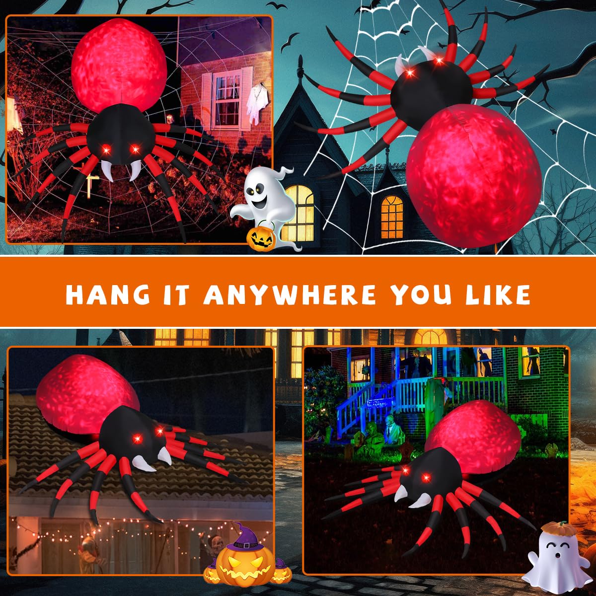 GOOSH spider folded inside storage bag for easy off-season packing