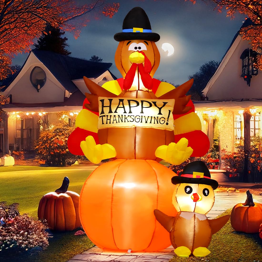 GOOSH turkey front view showing full inflatable and curb appeal