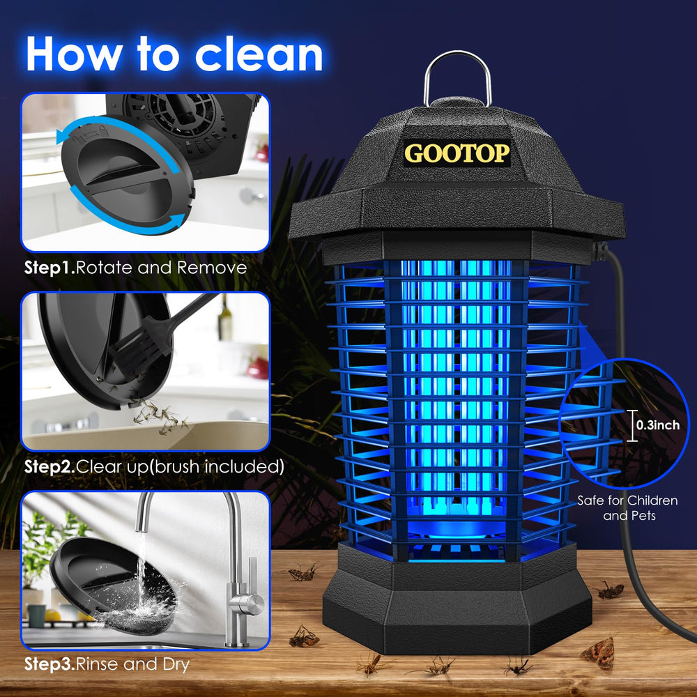 GOOTOP held in hand to show compact size and easy portability benefit