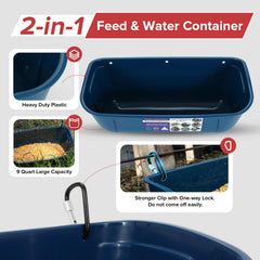 Goovilla close-up of upgraded locking clip securing feeder against knocks