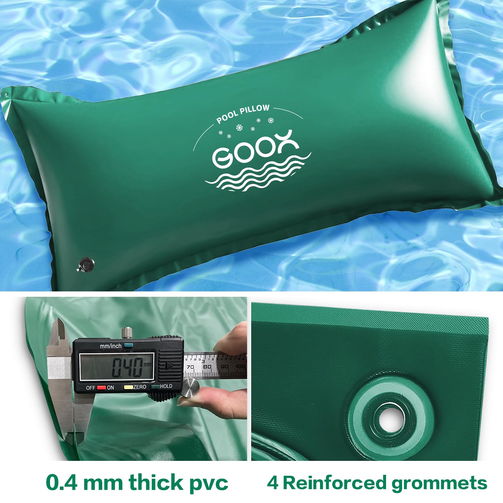 GOOX reinforced grommets with rope showing stable anchoring benefit