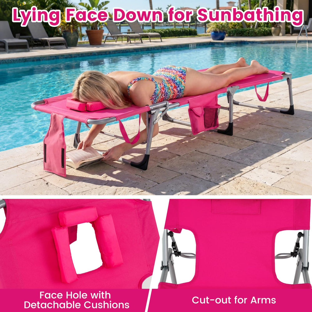Goplus lounge chair at the beach illustrating outdoor relaxation benefit