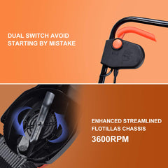 Goplus dual push-button controls close-up for safe and easy starting