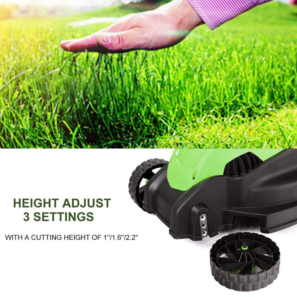 Goplus steel 13-inch cutting deck close-up for durable cutting