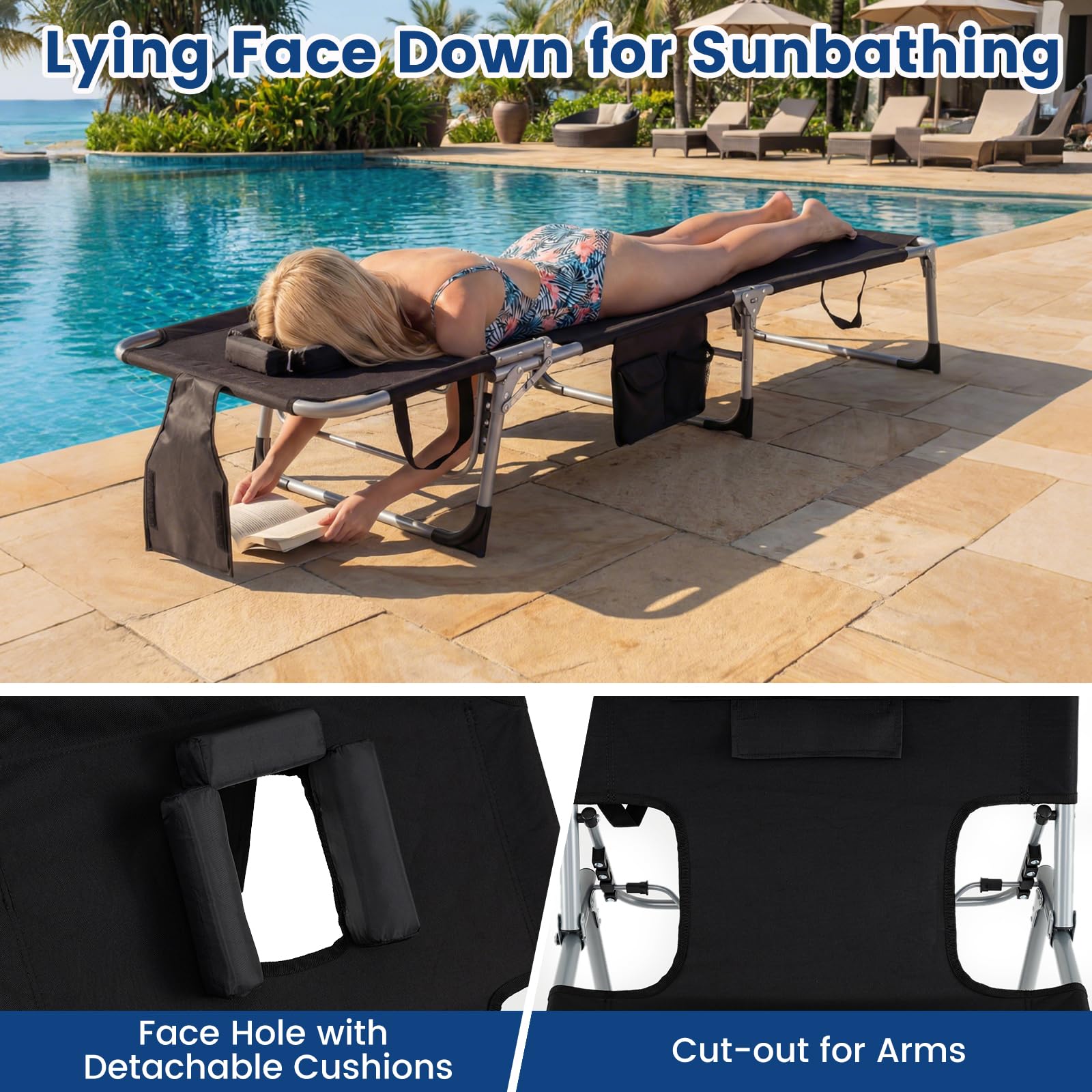 Goplus quick-dry breathable fabric texture for faster drying outdoors