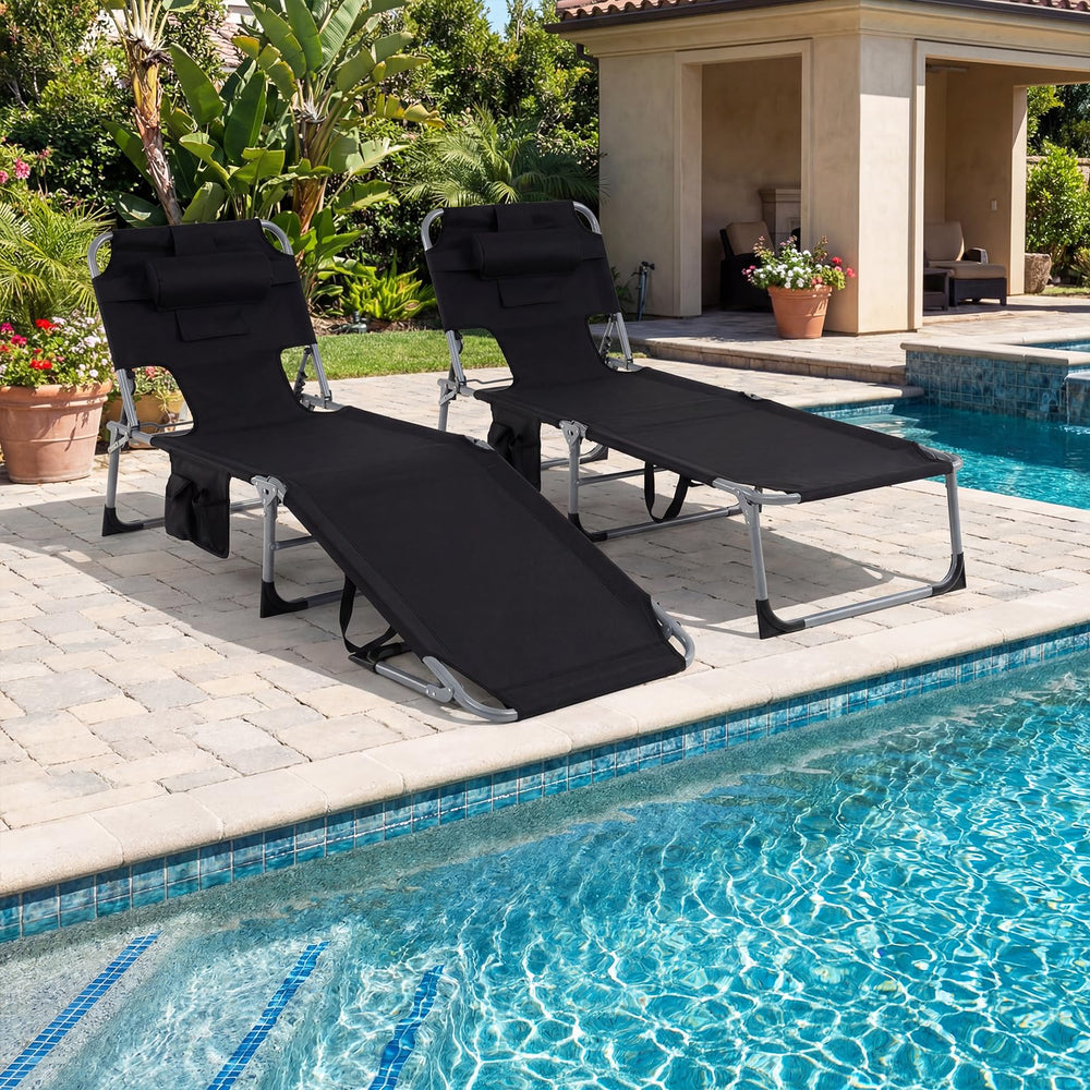 Goplus folded chair with carry strap enabling easy transport