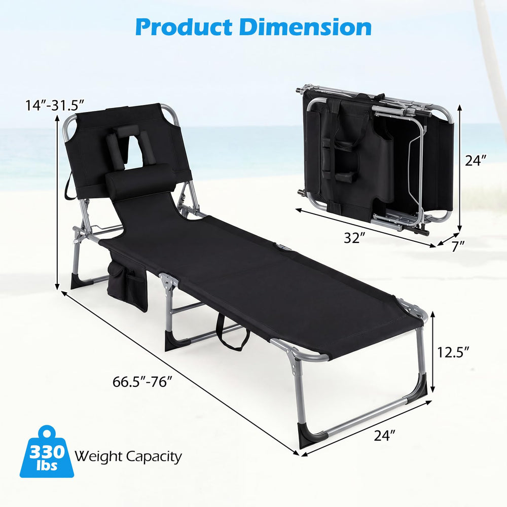 Goplus footrest and 14-inch ground clearance for easier standing