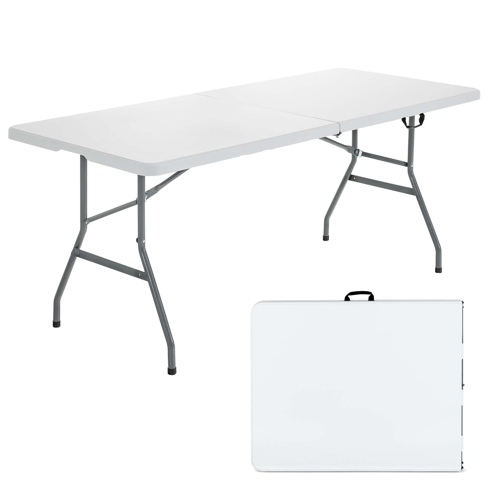 goplus folded front view with handle showing easy transport benefit