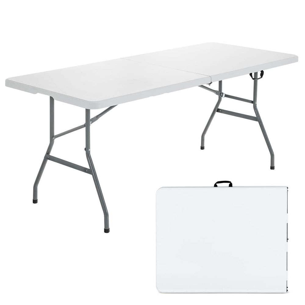 goplus folded front view with handle showing easy transport benefit