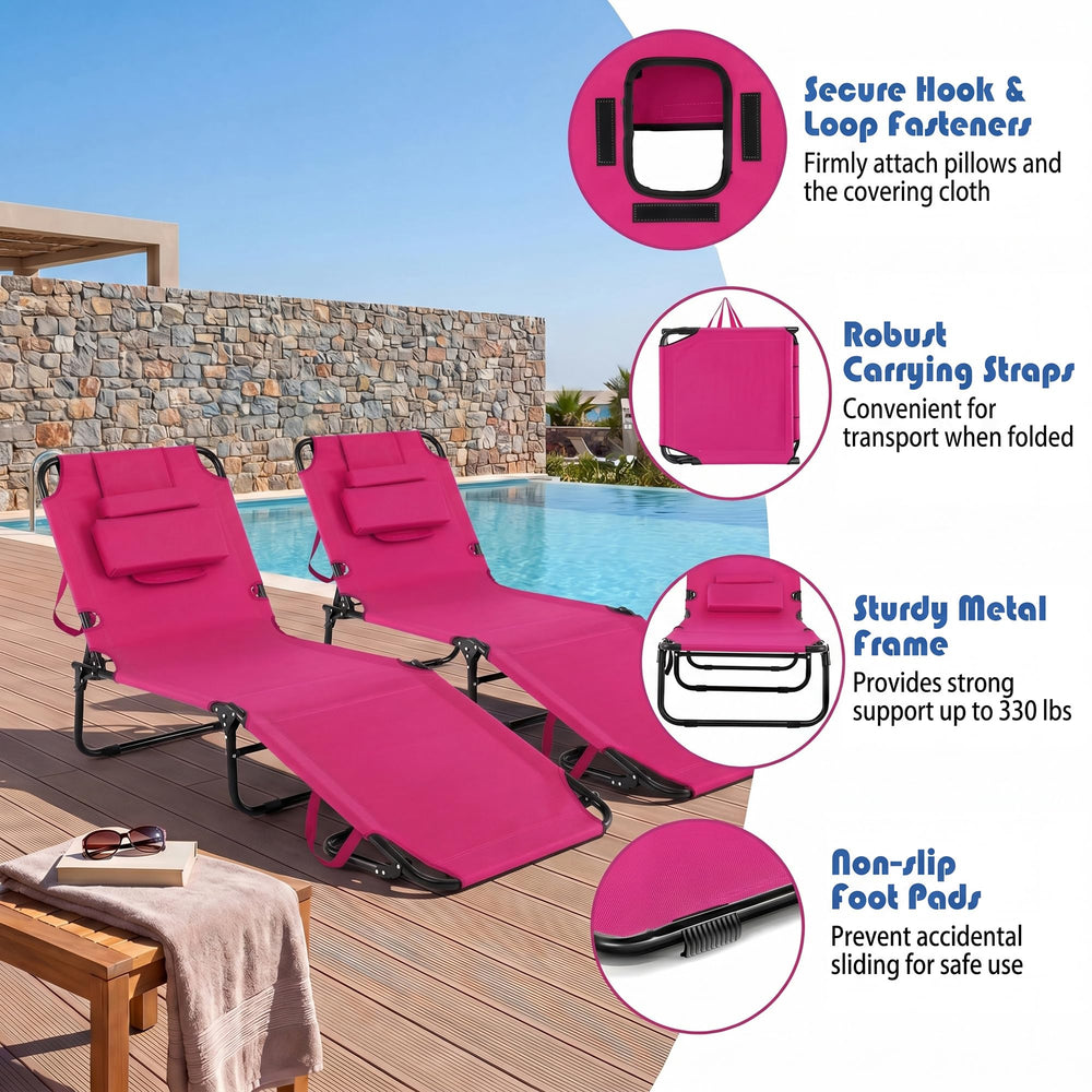 Goplus poolside lifestyle shot showing the chair in everyday outdoor use