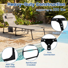 Goplus removable pillow detail demonstrating foam support for head and neck