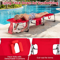 Goplus removable foam cushion detail offering head support and customizable comfort