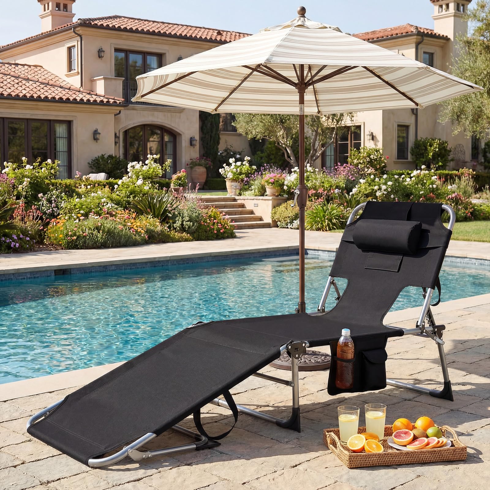 Goplus side profile showing multiple adjustable positions for comfort