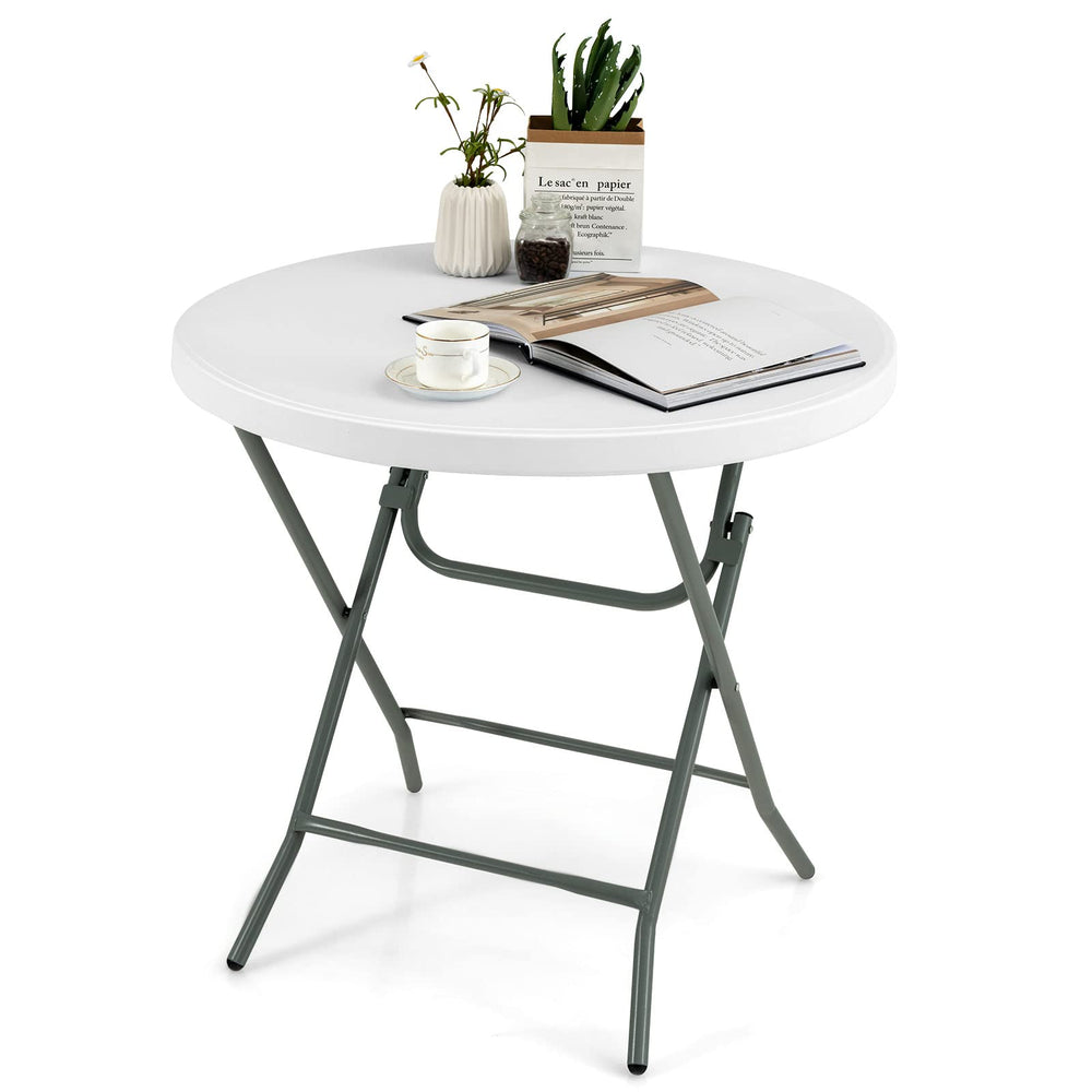Goplus tabletop being wiped clean emphasizing stain resistance and simple maintenance