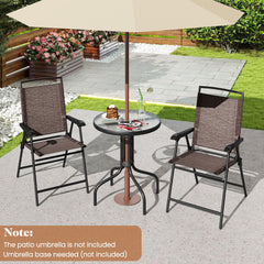 Goplus tempered glass tabletop ripple detail highlighting durable decorative finish