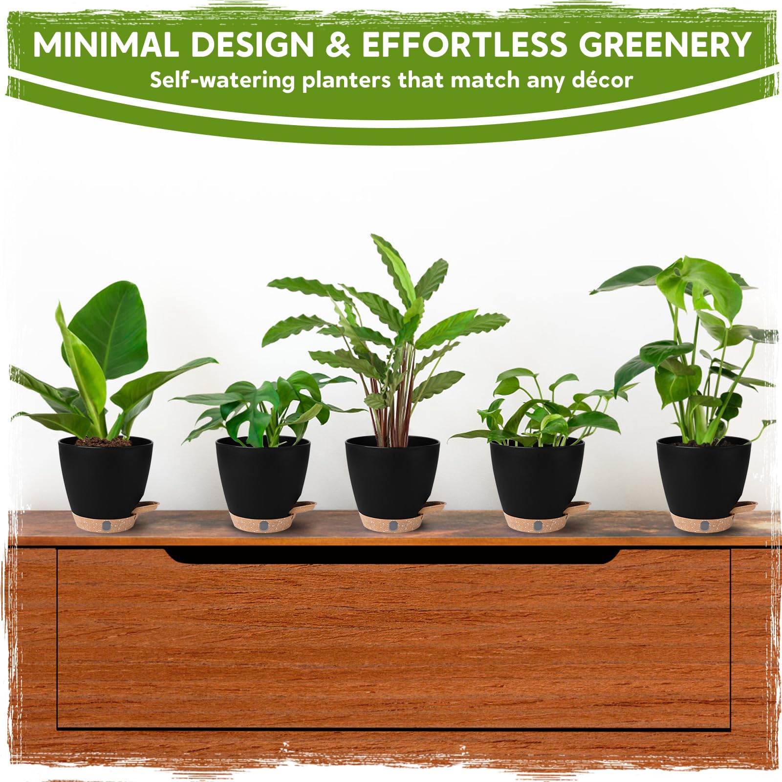 Goproauto planter next to a ruler for scale, shows compact 6-inch size advantage