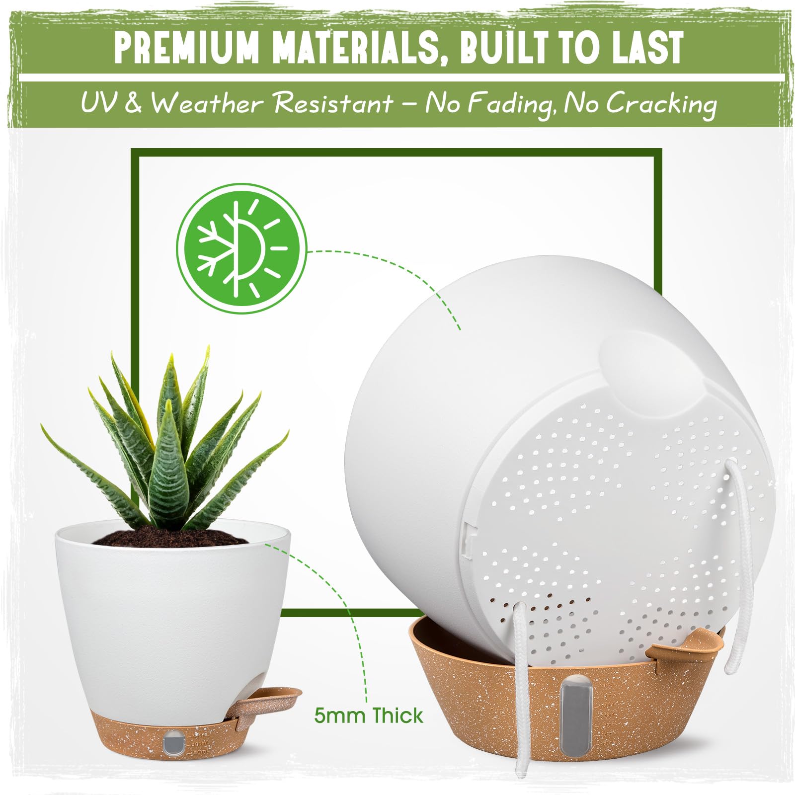 Goproauto lineup of 6, 8, 10, 12 inch pots illustrating size choices