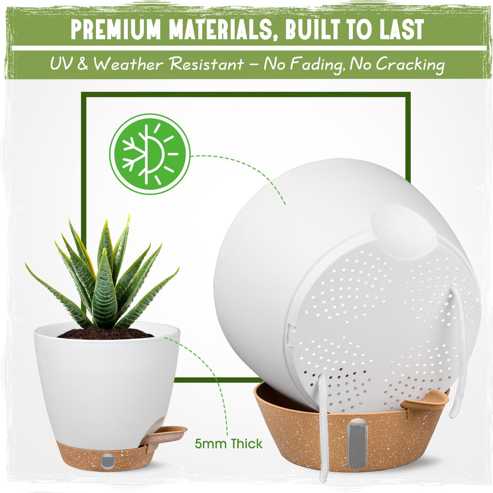 Goproauto lineup of 6, 8, 10, 12 inch pots illustrating size choices